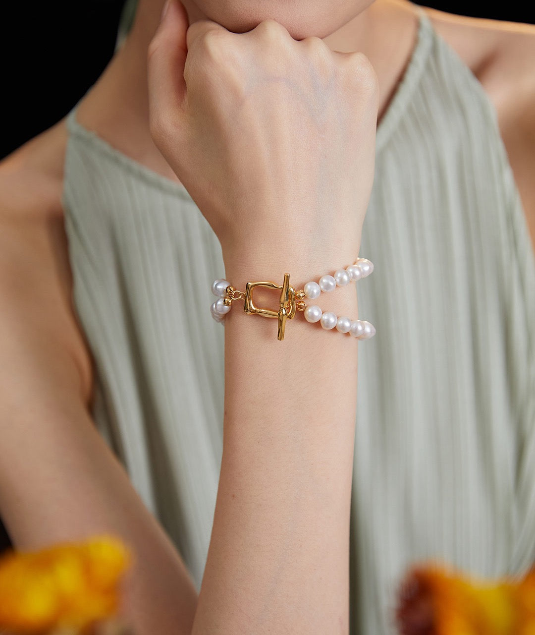 Pearl Double-layered Bracelet