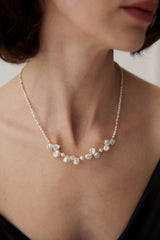 Morning Dew Cherry Dream Natural Baroque Stone Pearl Necklace