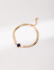 Natural Lapis Lazuli/Tiger Eye Temperament Bracelet