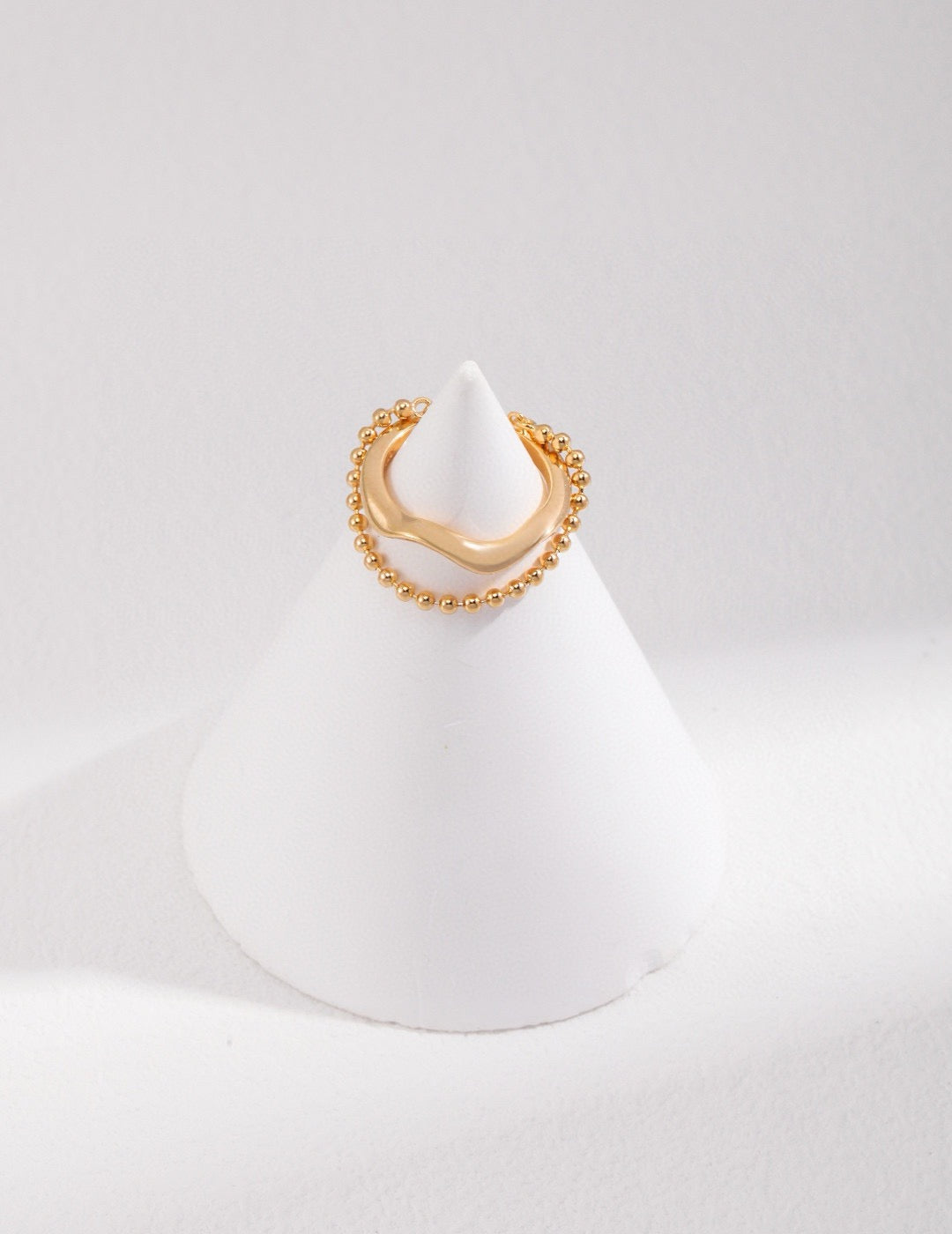 Fluid Design Ring - Vintage Gold Shade