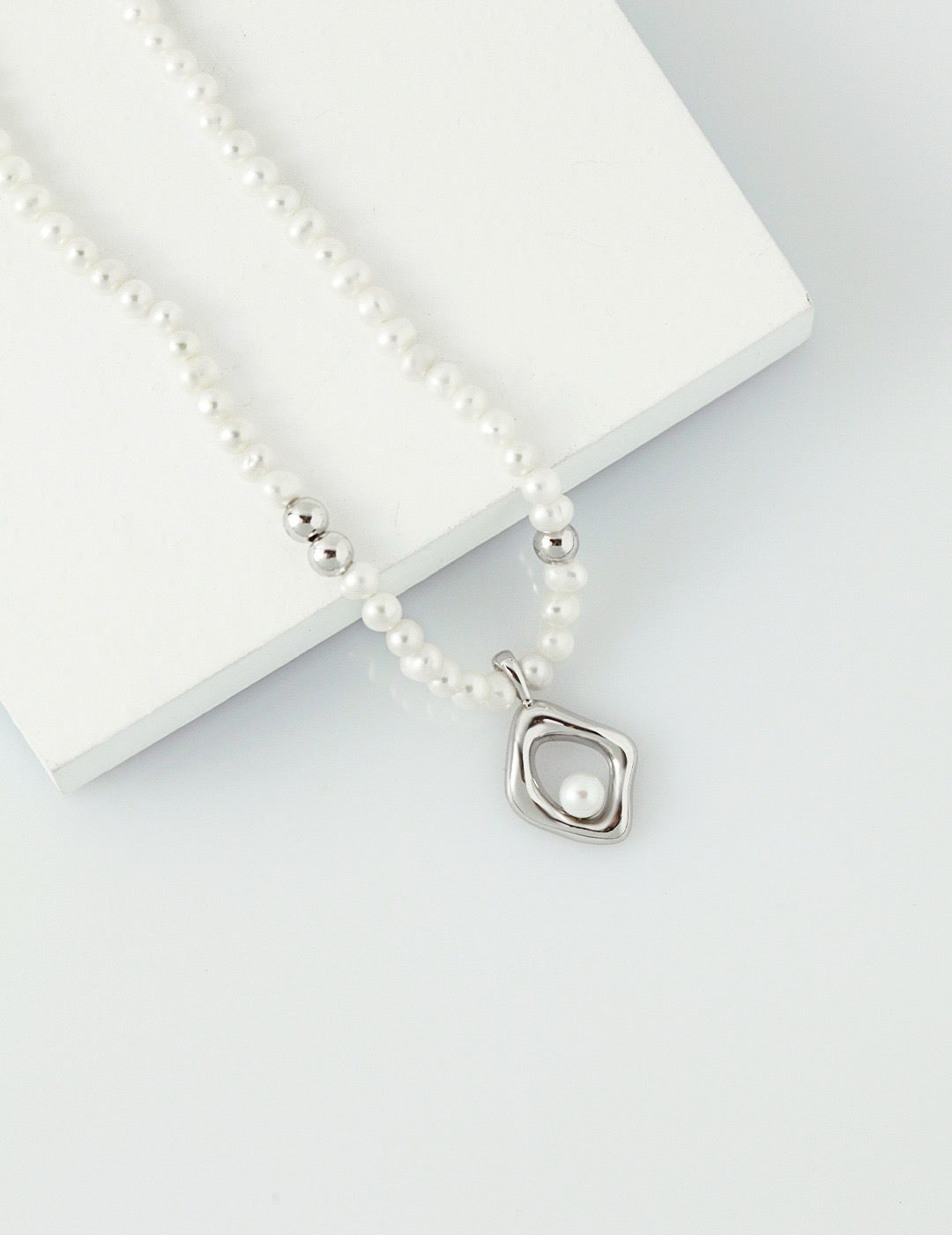 Sterling Silver Pearl Necklace