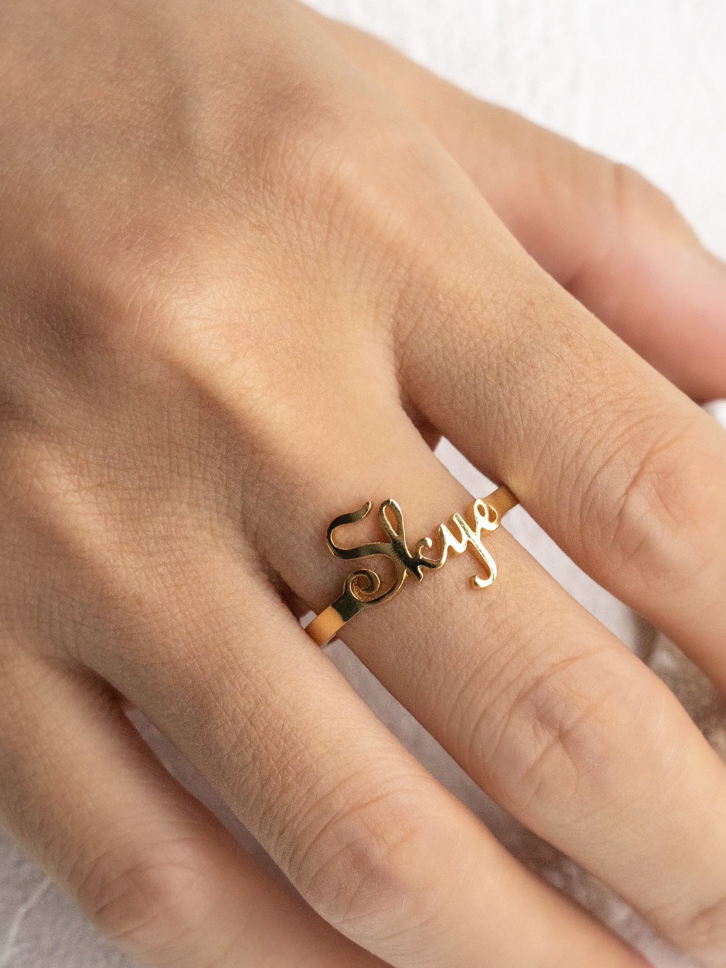 925 Silver Monogram Customized Ring