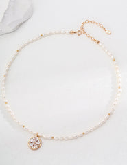 Sterling Silver Light Pearl Necklace