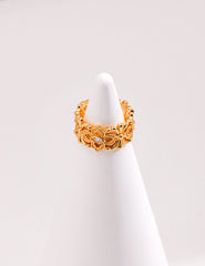 Baroque style Exquisite Floral Hollow Ring