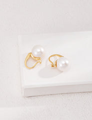 Natural pearl earrings