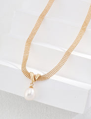 Sterling Silver Pearl Necklace