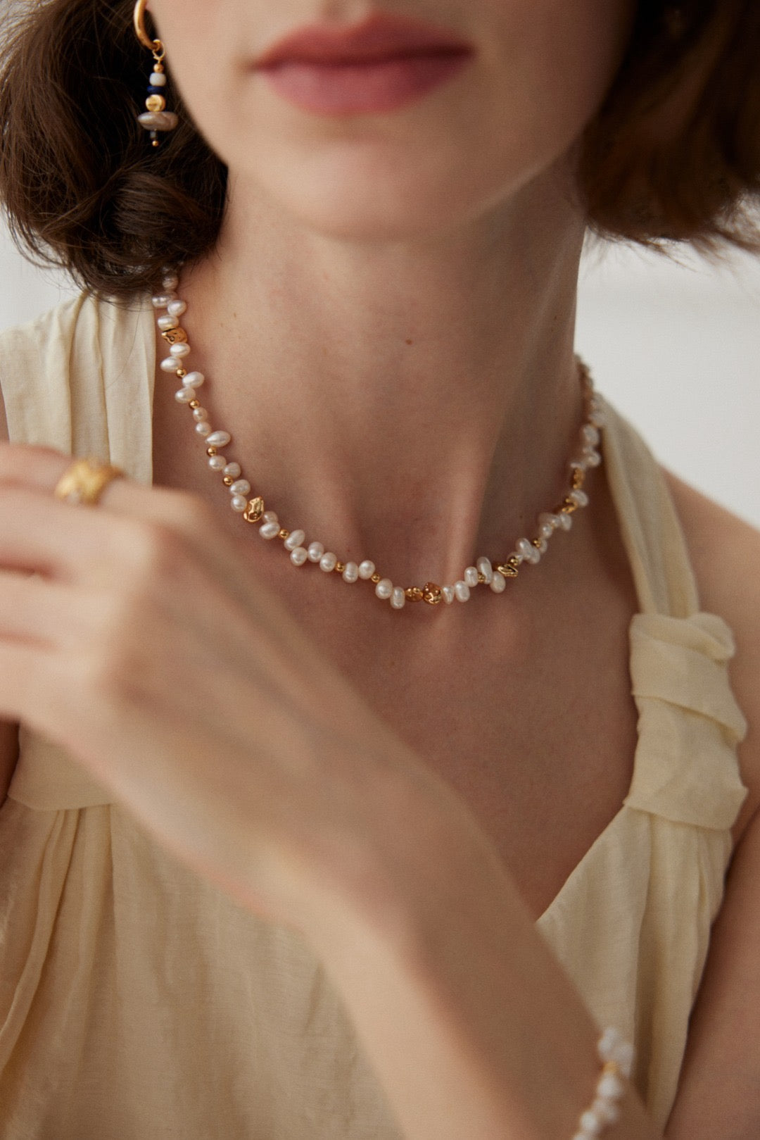 Riley Sterling Silver Pearl Necklace