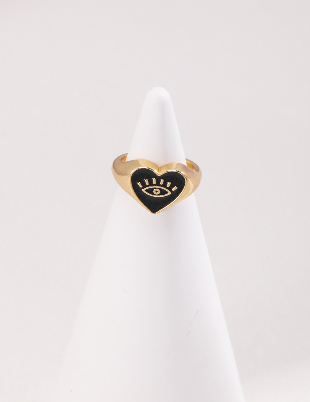 Sarah's Sterling Silver Drip Glaze Heart Ring