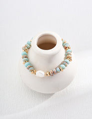 Natural Pearl Shoushan Stone Bracelet