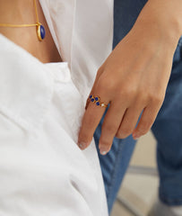 Sterling Silver Natural Lapis Lazuli Ring