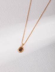 Classic Sterling Silver Tiger Eye Necklace