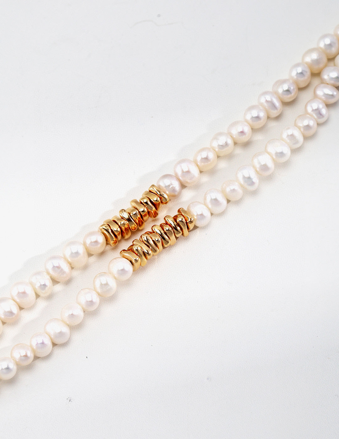 Sterling Silver Bead Pearl Bracelet