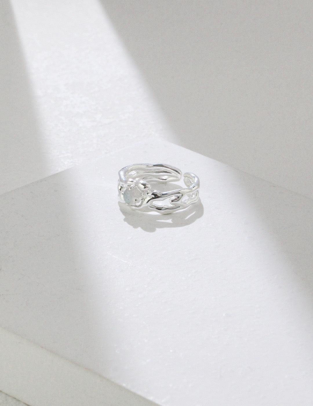 Giselle Sterling Silver Ring showcasing the premium S925 silver material