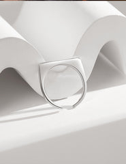 Detail of S925 silver material on Victoria Sterling Silver Ring