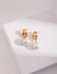 S925 silver material used in Anthea Sterling Silver Pearl Earrings